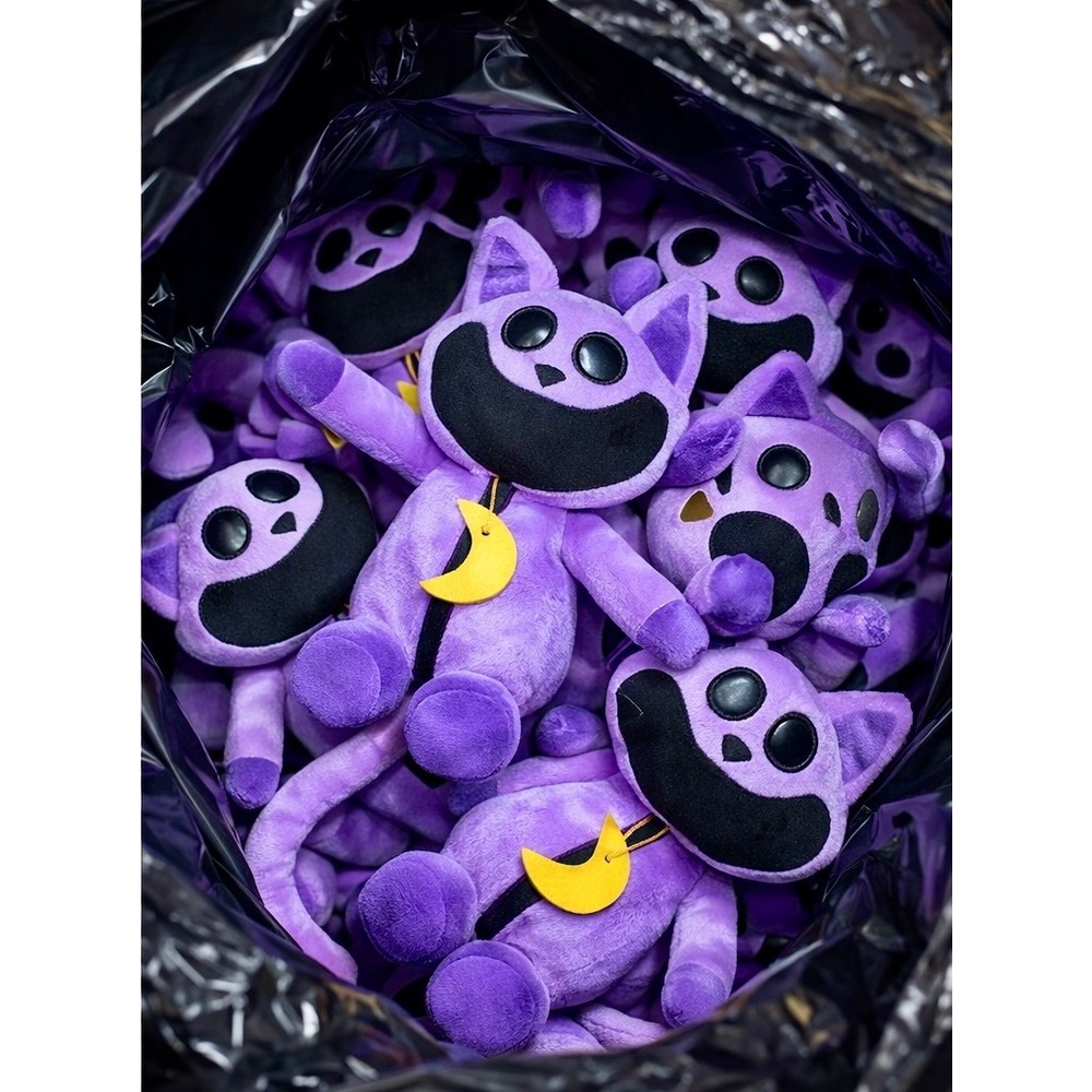 Poppy Playtime CatNap Plush Smiling Critters Purple Cat Moon Kawaii 10 Inch - Picture 3 of 3